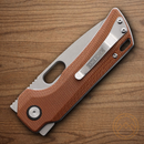 Rough Ryder Folding Knife 3.25" Stainless Steel Blade Brown Micarta Handle