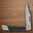 Rough Ryder Folding Knife 4" Stainless Steel Blade Black G10 Handle