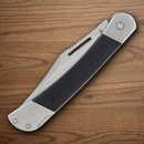 Rough Ryder Folding Knife 4" Stainless Steel Blade Black G10 Handle