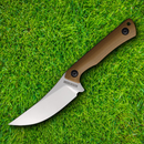 Rough Ryder Fixed Knife 3.25" Stainless Steel Blade Brown G10 Handle