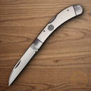 Rough Ryder Folding Knife 440 Steel Blade White Micarta Handle