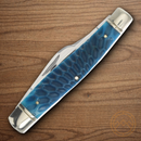 Rough Ryder Large Stockman Pocket Knife Stainless Steel Blades Blue Bone Handle