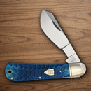 Rough Ryder Cotton Sampler Folding Knife Stainless Steel Blade Blue Bone Handle