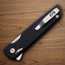 Rough Ryder Slide Lock Folding Knife 3" D2 Tool Steel Blade Black G10 Handle