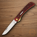 Rough Ryder Work Folding Knife 440 Steel Blade Red Bone Handle