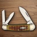 Rough Ryder Whittler Pocket Knife 440 Steel Blade Amber Bone Handle