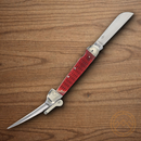 Rough Ryder Pocket Knife 440 Steel Blades Red Bone Handle
