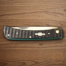 Rough Ryder Coal Miner Work Folding Knife Stainless Steel Blade Black Bone Handle