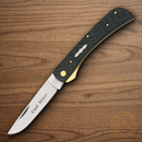 Rough Ryder Coal Miner Work Folding Knife Stainless Steel Blade Black Bone Handle