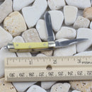 Rough Ryder Tiny Trapper Pocket Knife Stainless Steel Blade Yellow Synthetic Handle