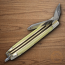 Rough Ryder Tiny Trapper Pocket Knife Stainless Steel Blade Yellow Synthetic Handle
