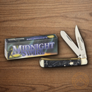 Rough Ryder Trapper Midnight Pocket Knife Stainless Steel Blades Midnight Swirl Synthetic Handle