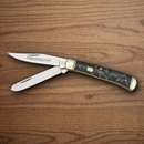 Rough Ryder Trapper Midnight Pocket Knife Stainless Steel Blades Midnight Swirl Synthetic Handle