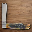 Rough Ryder Reserve One Arm Folding Knife 3" D2 Tool Steel Blade Brown Stag Bone Handle