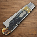 Rough Ryder Reserve One Arm Folding Knife 3" D2 Tool Steel Blade Brown Stag Bone Handle