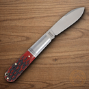 Rough Ryder Reserve Original Barlow Folding Knife Stainless Steel Blade Red Bone Handle