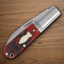 Rough Ryder Reserve Original Barlow Folding Knife Stainless Steel Blade Red Bone Handle