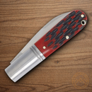 Rough Ryder Reserve Original Barlow Folding Knife Stainless Steel Blade Red Bone Handle