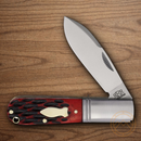 Rough Ryder Reserve Original Barlow Folding Knife Stainless Steel Blade Red Bone Handle