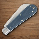 Rough Ryder Reserve Patriarch Folding Knife D2 Tool Steel Blade Denim Micarta Handle