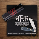 Rough Ryder Reserve Patriarch Folding Knife D2 Tool Steel Blade Denim Micarta Handle