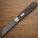 Rough Ryder Reserve Grandaddy Folding Knife Damascus Steel Blade Brown Micarta Handle