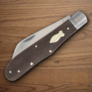 Rough Ryder Reserve Grandaddy Folding Knife D2 Tool Steel Blade Brown Micarta Handle