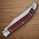 Rough Ryder Reserve Sabacc Folding Knife 4.25" D2 Tool Steel Blade Black/Burgundy Micarta Handle