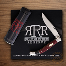 Rough Ryder Reserve Sabacc Folding Knife 4.25" D2 Tool Steel Blade Black/Burgundy Micarta Handle