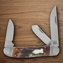 Rough Ryder Reserve Roundup Pocket Knife D2 Tool Steel Blade Brown Stag Bone Handle