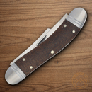 Rough Ryder Reserve Roundup Pocket Knife D2 Tool Steel Blade Brown Micarta Handle
