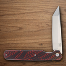 Rough Ryder Reserve Folding Knife 3.5" D2 Tool Steel Blade Black/Red G10 Handle