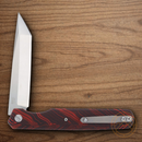 Rough Ryder Reserve Folding Knife 3.5" D2 Tool Steel Blade Black/Red G10 Handle
