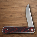Rough Ryder Reserve Folding Knife 3.5" D2 Tool Steel Blade Black/Red G10 Handle