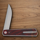 Rough Ryder Reserve Folding Knife 3.5" D2 Tool Steel Blade Black/Red G10 Handle
