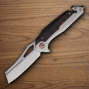 Rough Ryder Reserve Tactical Rescue Folding Knife 3.25" 8Cr13MoV Steel Blade Black/Red G10 Handle