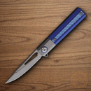 Rough Ryder Reserve Folding Knife 2.75" D2 Tool Steel Blade Blue G10/Carbon Fiber Handle