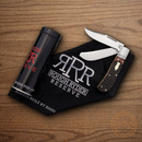 Rough Ryder Reserve Large Trapper Pocket Knife Stainless Steel Blade Brown Bone Handle