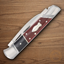 Rough Ryder Reserve Pocket Knife D2 Tool Steel Blade Black/Red Micarta Bone Handle