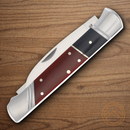 Rough Ryder Reserve Pocket Knife D2 Tool Steel Blade Black/Red Micarta Bone Handle