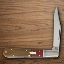Rough Ryder Reserve Longfellow Barlow Folding Knife Stainless Steel Blade Brown/Red Micarta Handle