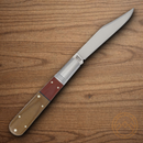 Rough Ryder Reserve Longfellow Barlow Folding Knife Stainless Steel Blade Brown/Red Micarta Handle