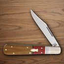 Rough Ryder Reserve Longfellow Barlow Folding Knife Stainless Steel Blade Brown/Red Micarta Handle