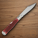 Rough Ryder Reserve Large Coke Bottle Folding Knife D2 Tool Steel Blades Red Bone Handle