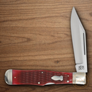 Rough Ryder Reserve Large Coke Bottle Folding Knife D2 Tool Steel Blades Red Bone Handle