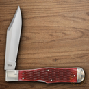 Rough Ryder Reserve Large Coke Bottle Folding Knife D2 Tool Steel Blades Red Bone Handle