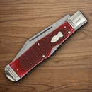 Rough Ryder Reserve Large Coke Bottle Folding Knife D2 Tool Steel Blades Red Bone Handle
