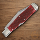 Rough Ryder Reserve Large Coke Bottle Folding Knife D2 Tool Steel Blades Red Bone Handle