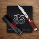 Rough Ryder Reserve Large Coke Bottle Folding Knife D2 Tool Steel Blades Red Bone Handle