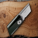 Real Steel Luna Lite Folding Knife 2.75" D2 Tool Steel Blade Black G10 Handle